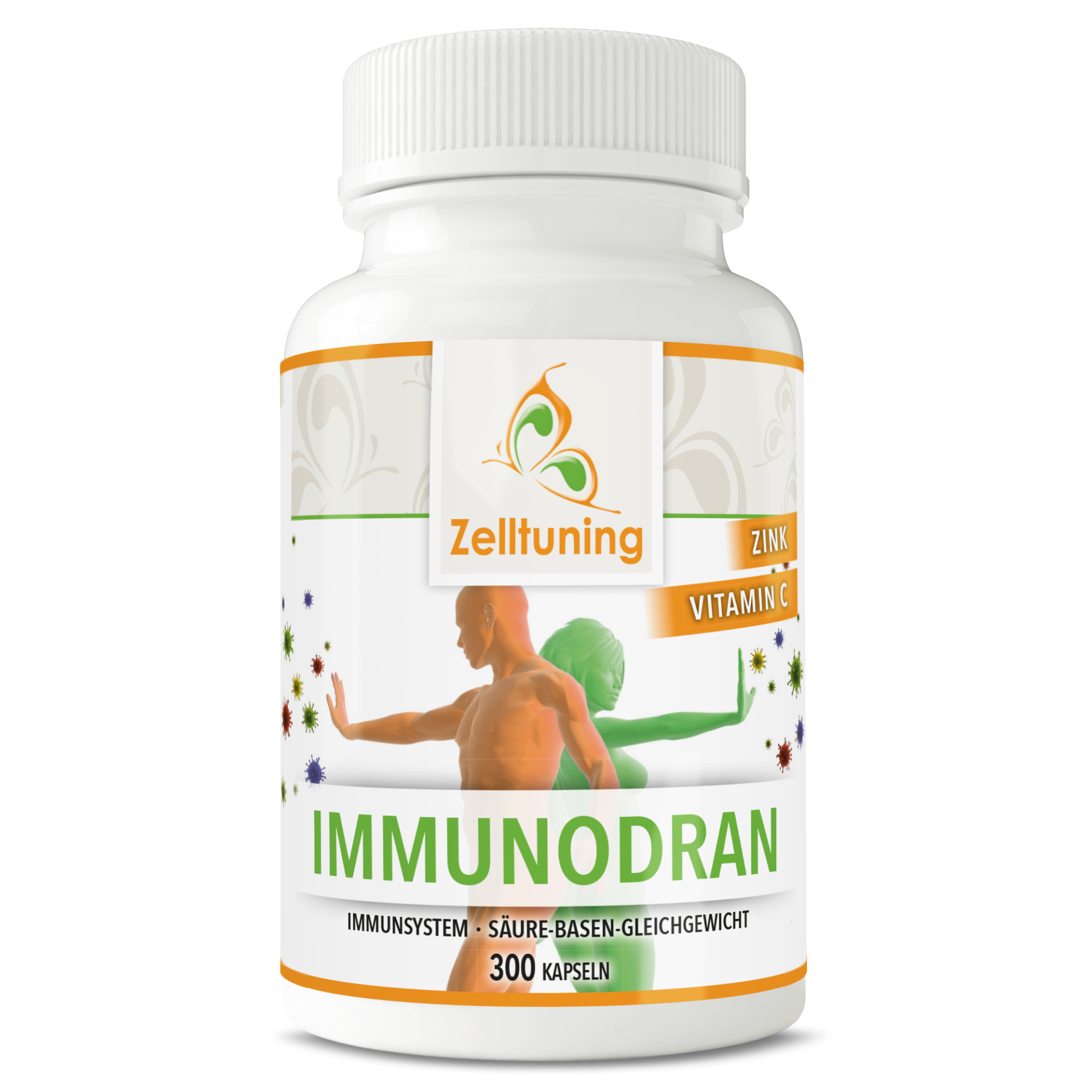 Immunodran Vitamin C Komplex mit Zink - 300 Kapseln