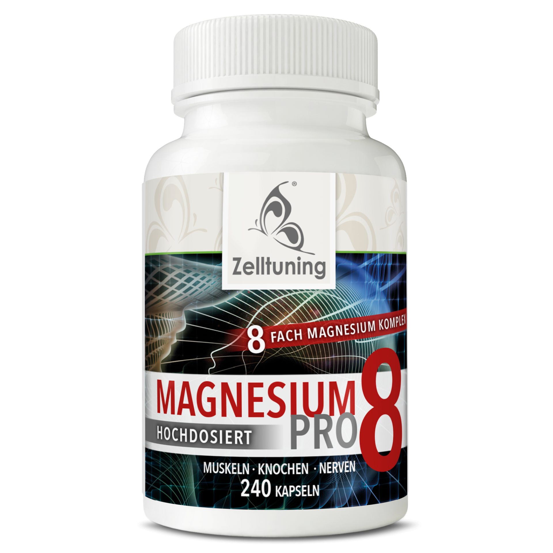 5x Magnesium 4+1 gratis Jahreskur Komplex Pro 8 (240 Kapseln)